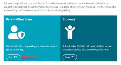 Parent/Student Support icons